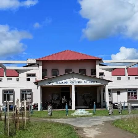 Front view of Hailakandi Polytechnic campus building