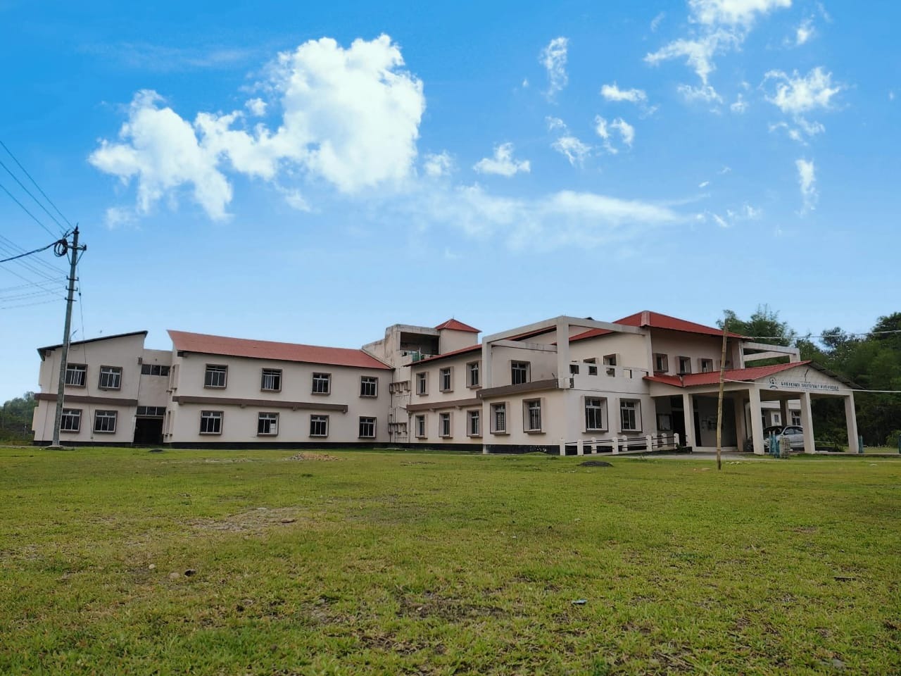 Wide view of Hailakandi Polytechnic campus building